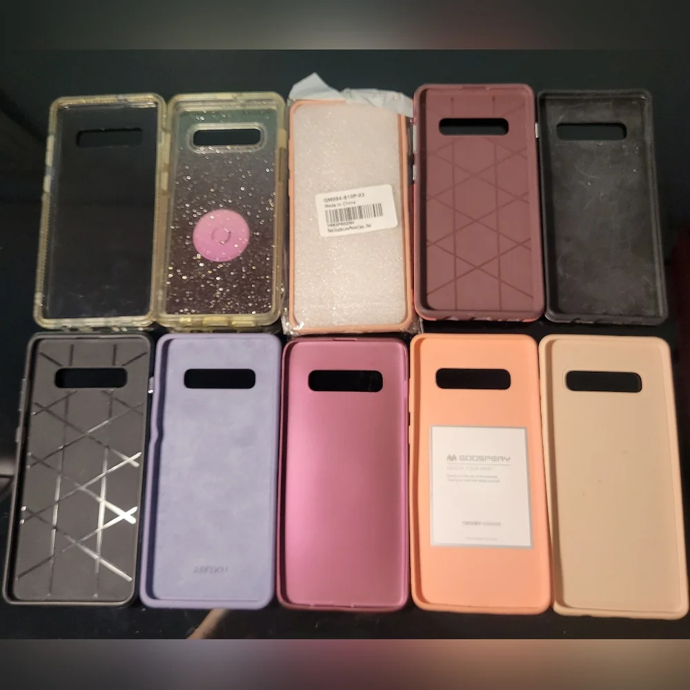 Samsung Galaxy S10+ cases lot of 10